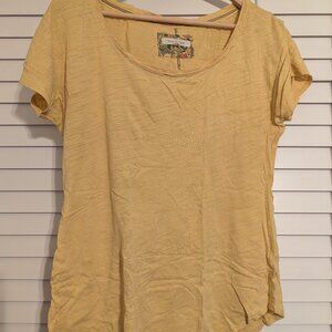 Pure Good Yellow Cotton Top Small